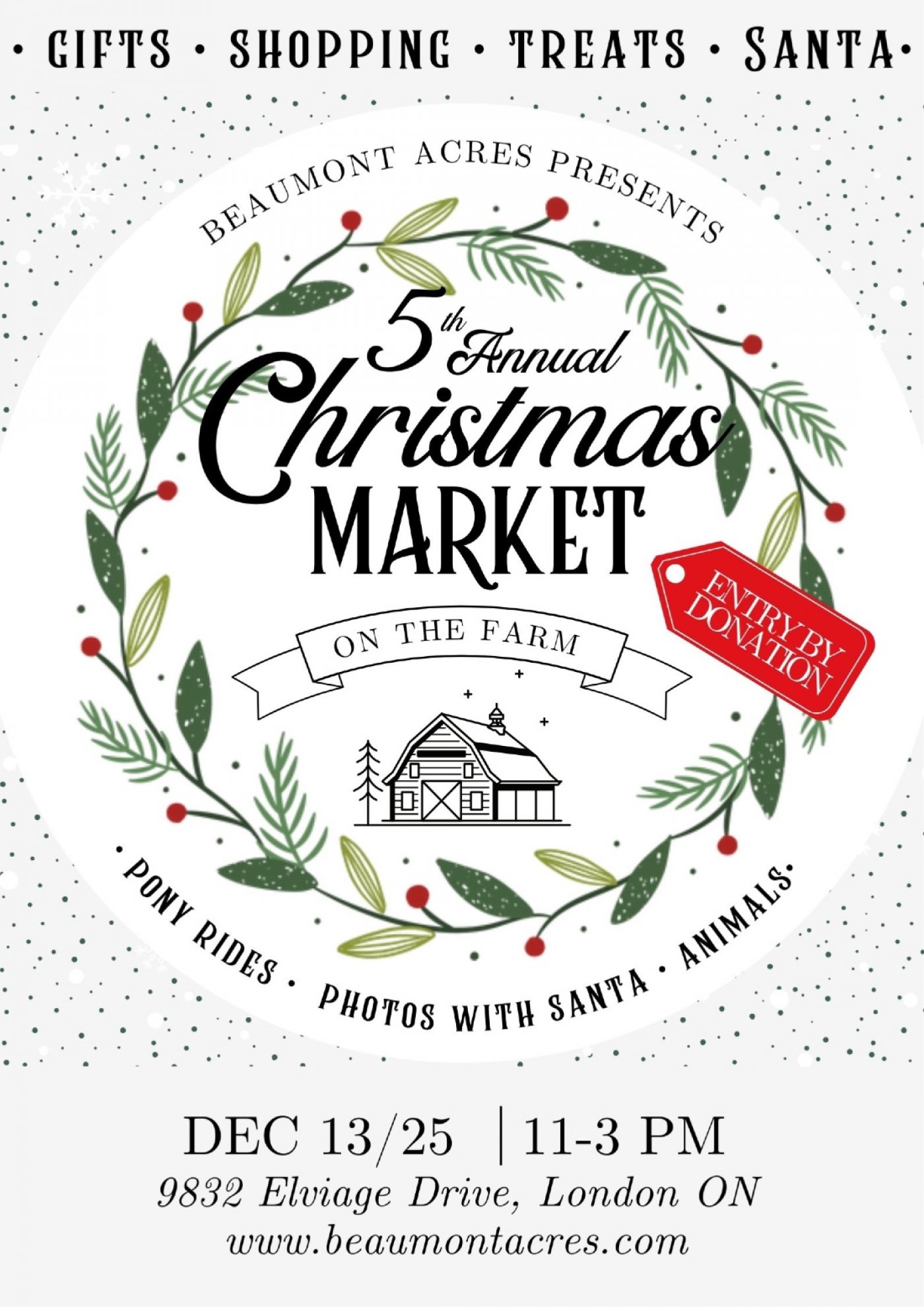 Beaumont Acres 5th Annual Holiday Market
