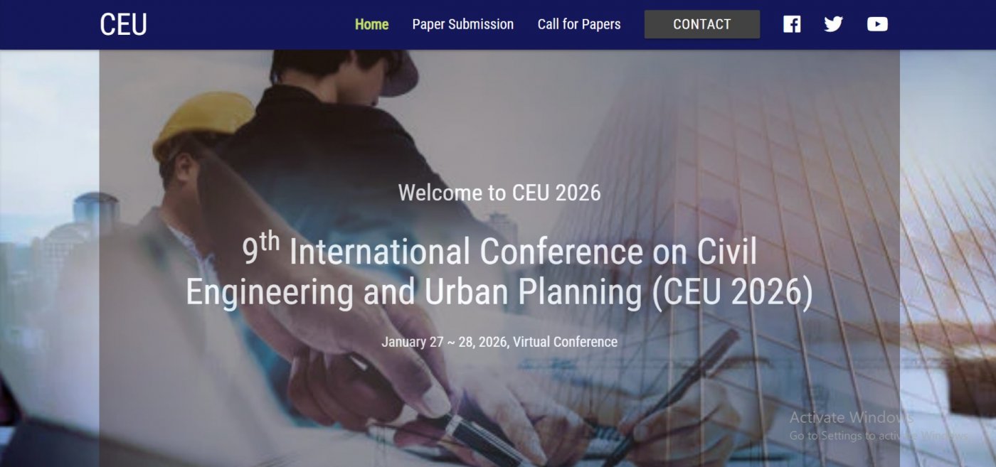 9th International Conference on Civil Engineering and Urban Planning (CEU 2026)