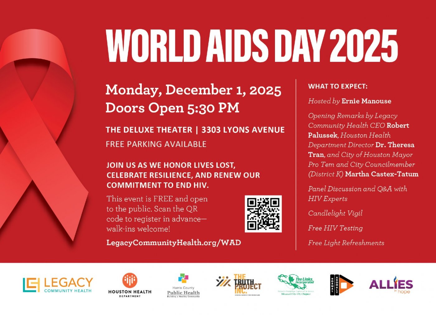 World AIDS Day Observance and Candlelight Vigil