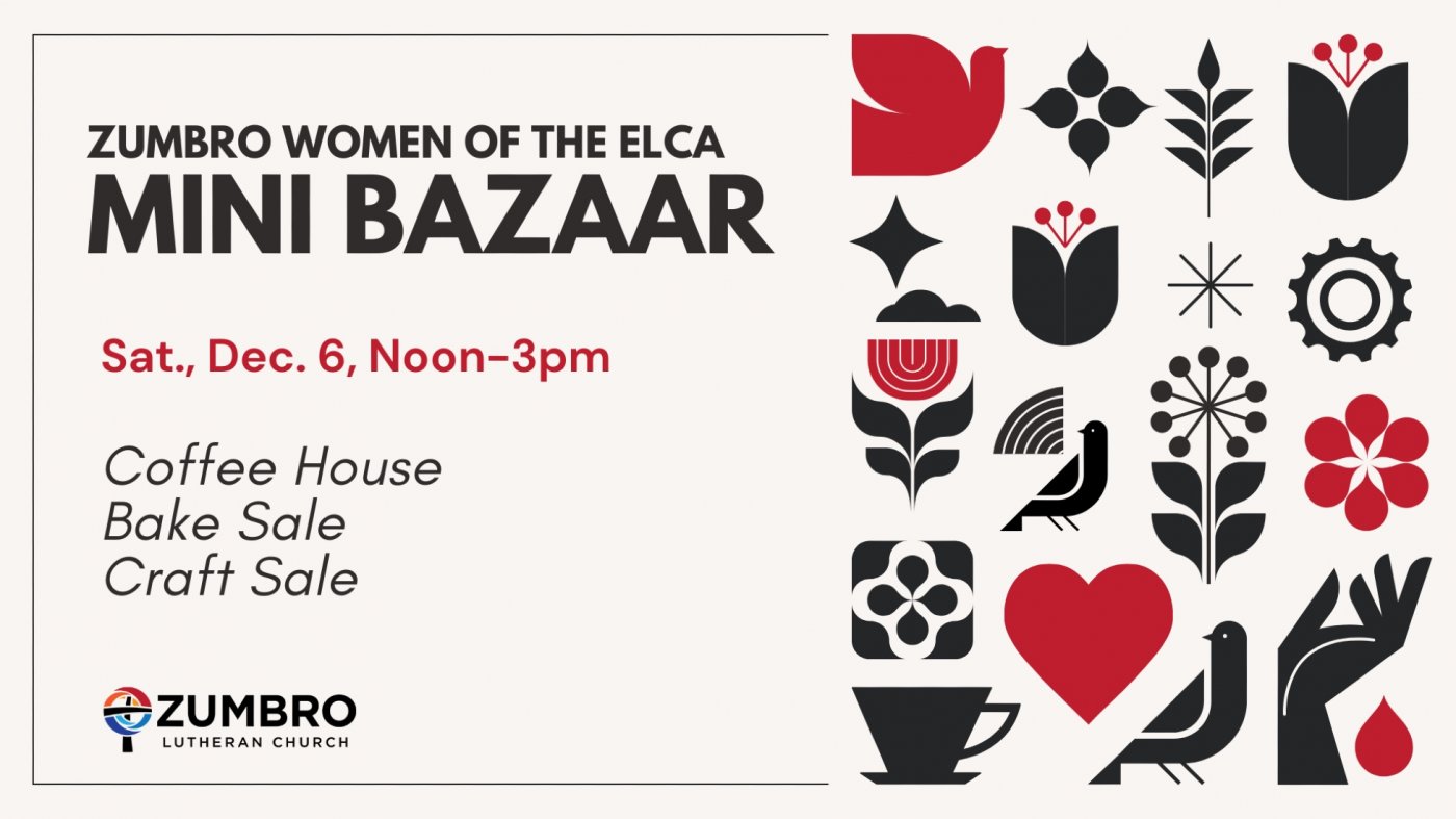Christmas Mini Bazaar at Zumbro Lutheran Church ELCA, 3rd Avenue ...