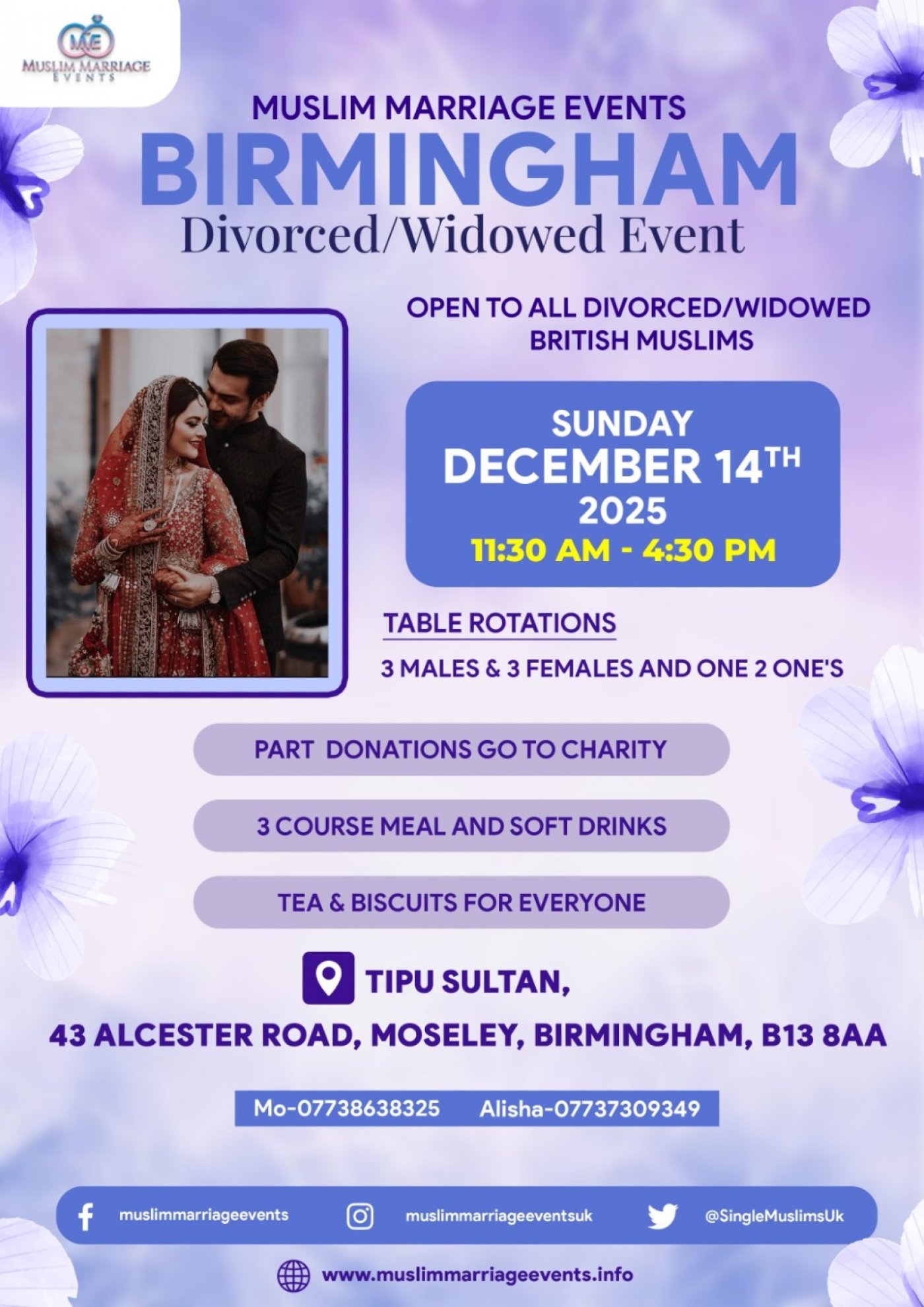 Muslim Marriage Events  Birmingham - Divorcee\/Widow Event