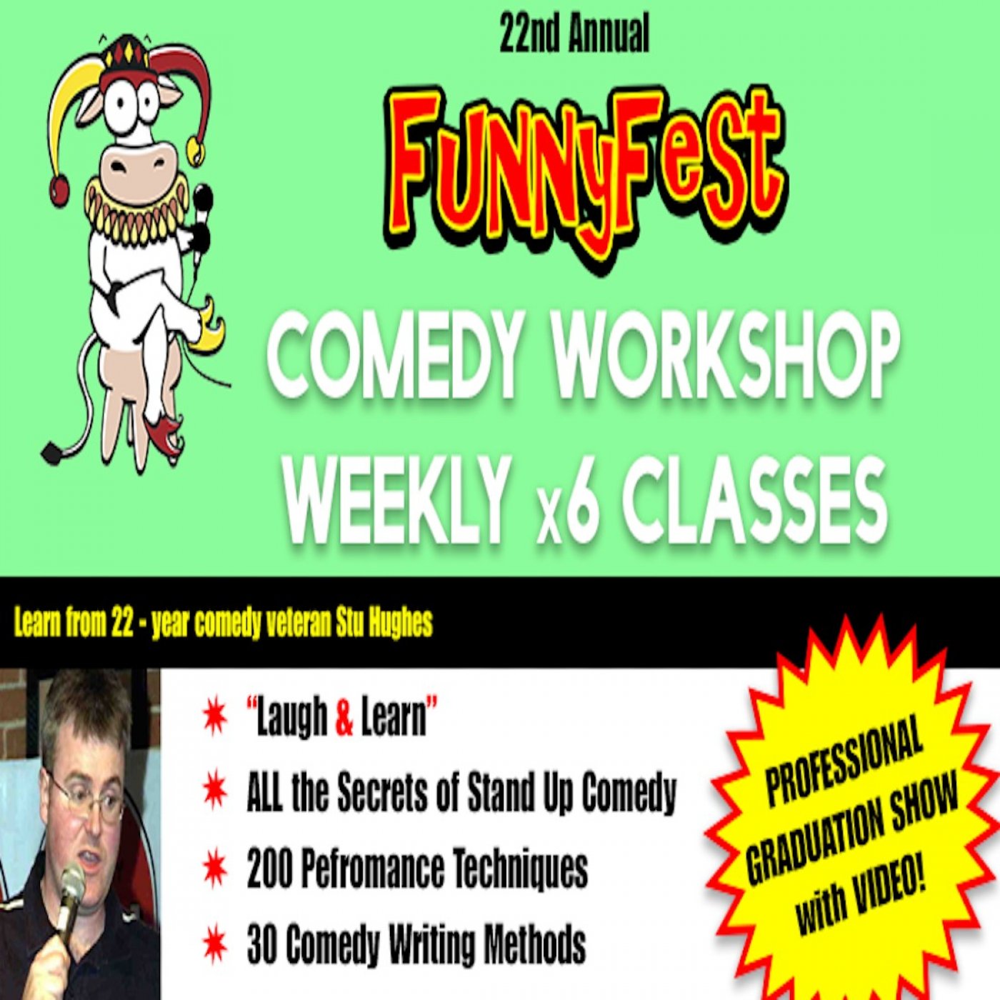 Stand Up Comedy Workshop - Weekly Course - Tuesdays - Starts February 3, 2026 - YYC