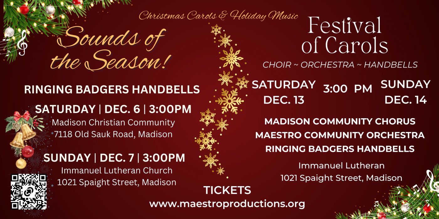 Festival of Carols with Madison Community Chorus, Orchestra & Handbells
