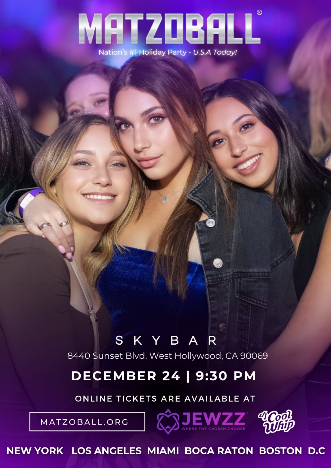 MATZOBALL\u00ae LOS ANGELES XMAS EVE ages 21-49 December 24, 2025