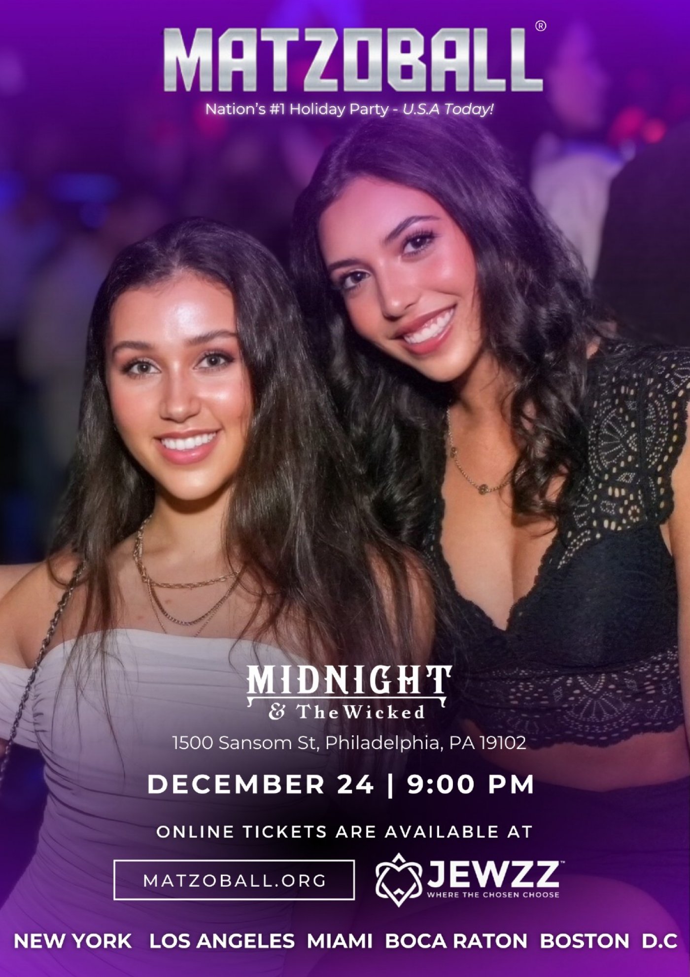 MATZOBALL\u00ae PHILLY EVE ages 21-49 December 24, 2025