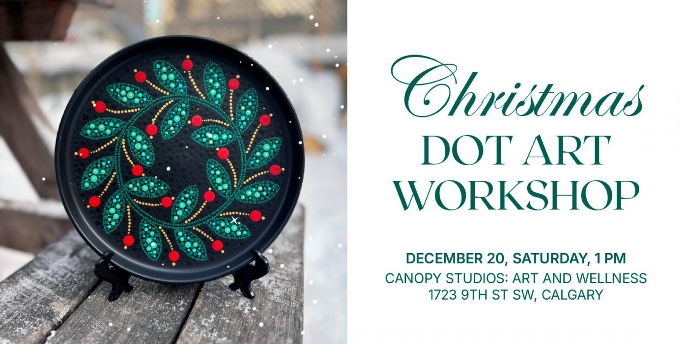 Christmas Wreath: Dot Art Workshop