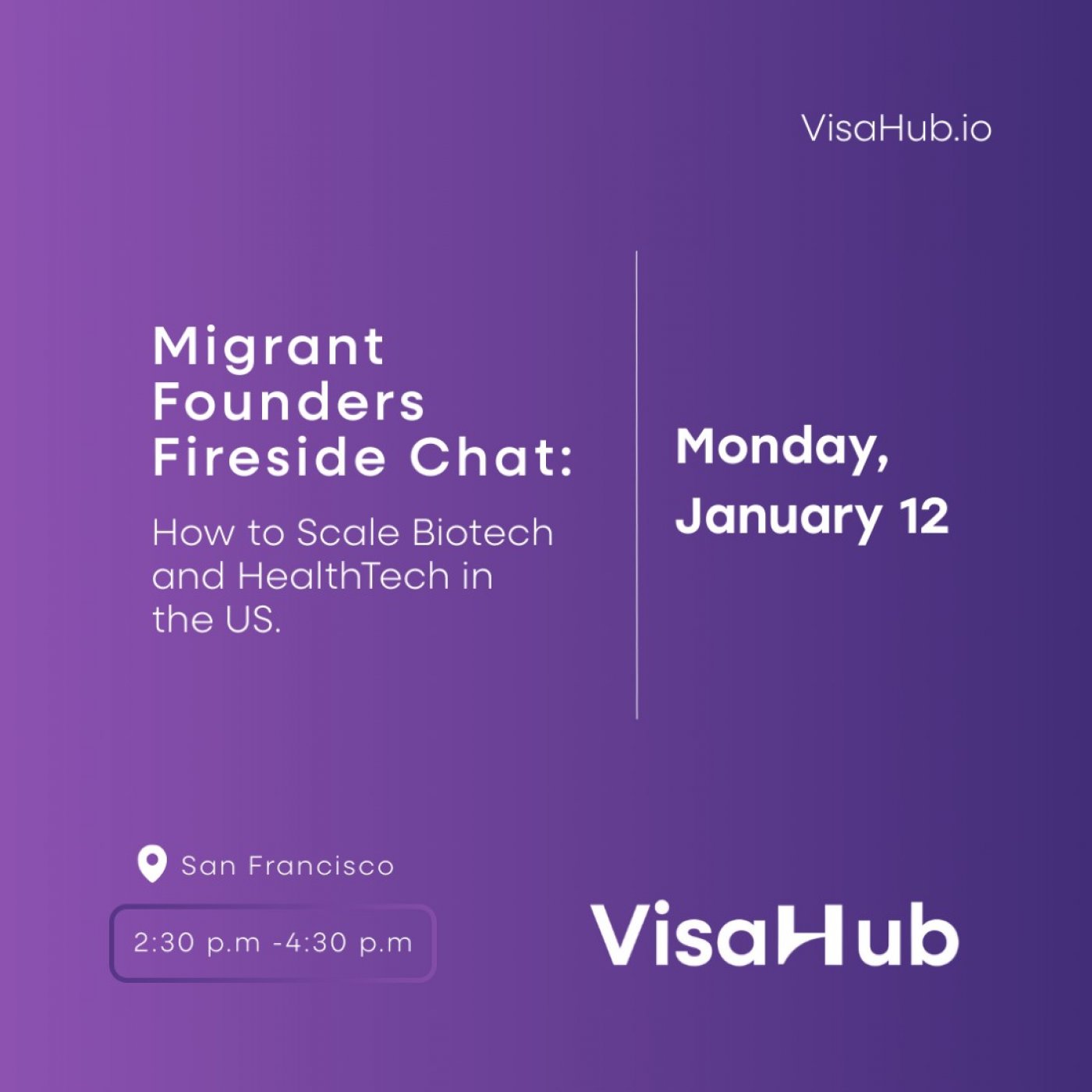 Migrant Founders Fireside Chat: How to Scale Biotech and HealthTech in the US