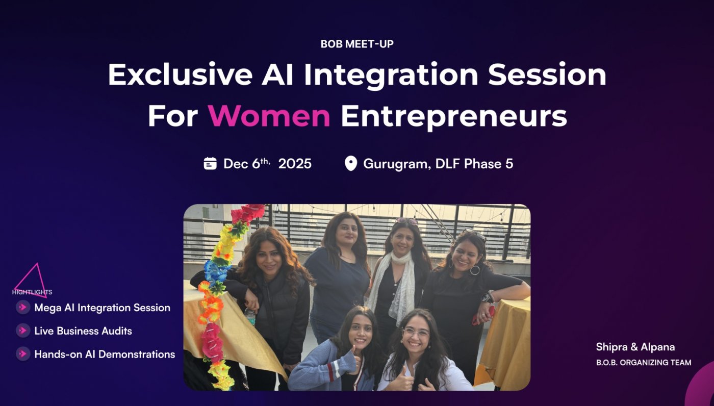 Mega AI Integration Session For Women Entrepreneurs