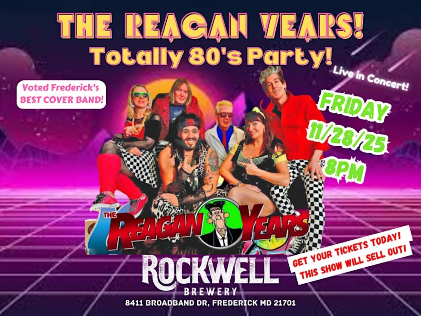 The REAGAN YEARS Live in Concert!! @ Rockwell Brewery 11\/28\/25