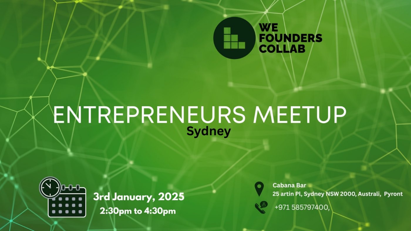 Entrepreneurs Meetup by We Founders Collab Sydney 2025