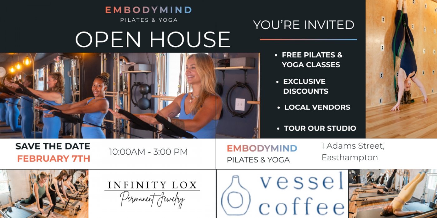EmbodyMind Pilates & Yoga Open House & One Year Celebration!
