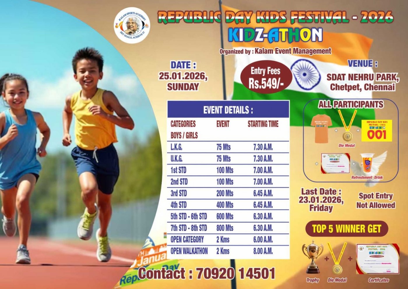 Republic day kids festival KIDZATHON