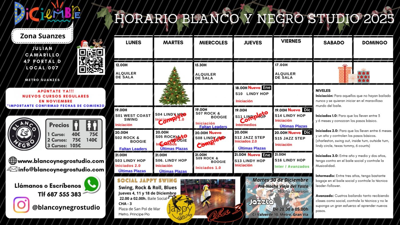 Clases Regulares de Swing \/ Lindy Hop, Jazz Step, Rock  & Roll y West Coast Swing en Madrid.