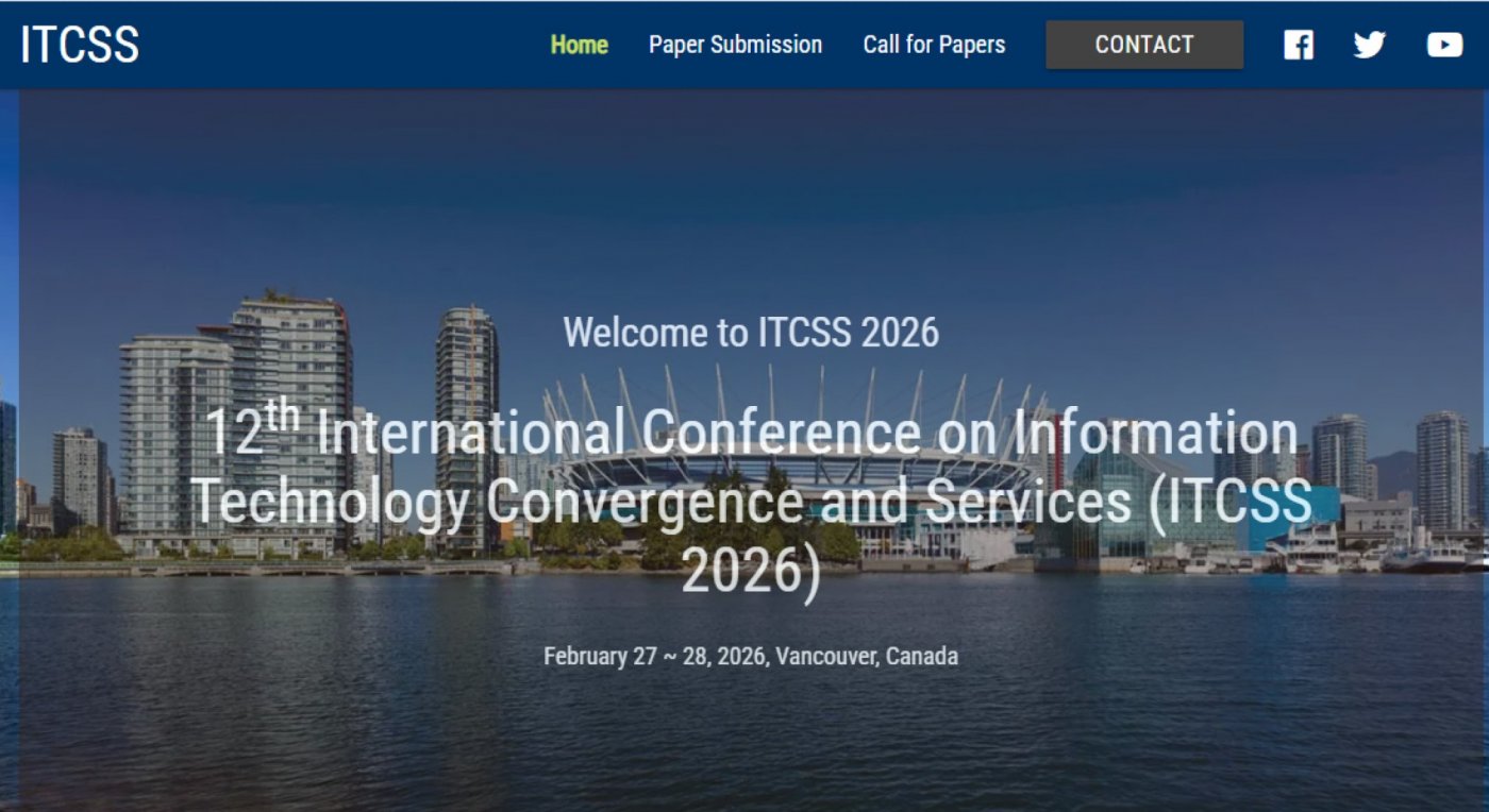 12th International Conference on Information Technology Convergence and Services (ITCSS 2026)