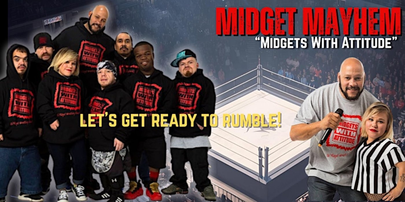 Savannah GA (21+) : Midget Mayhem Wrestling LIVE! "Midgets With Attitude" 