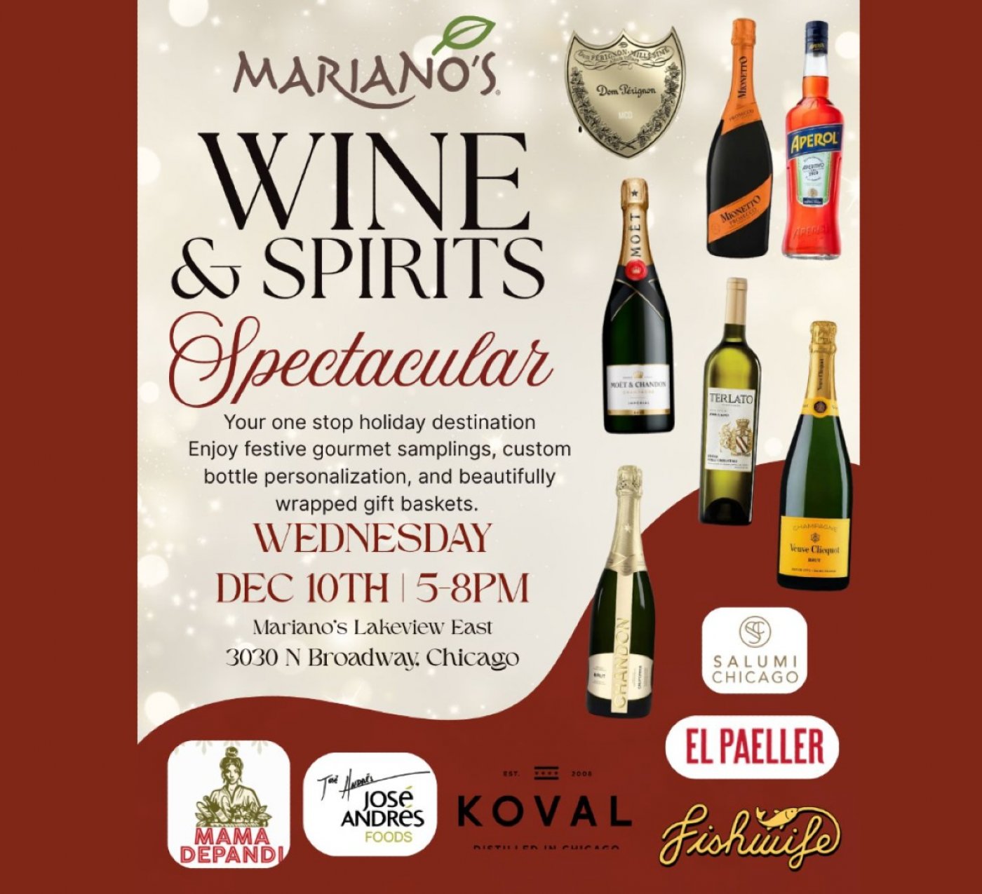 Holiday Wine & Spirits Spectacular Lights Up Mariano\u2019s Lakeview East!