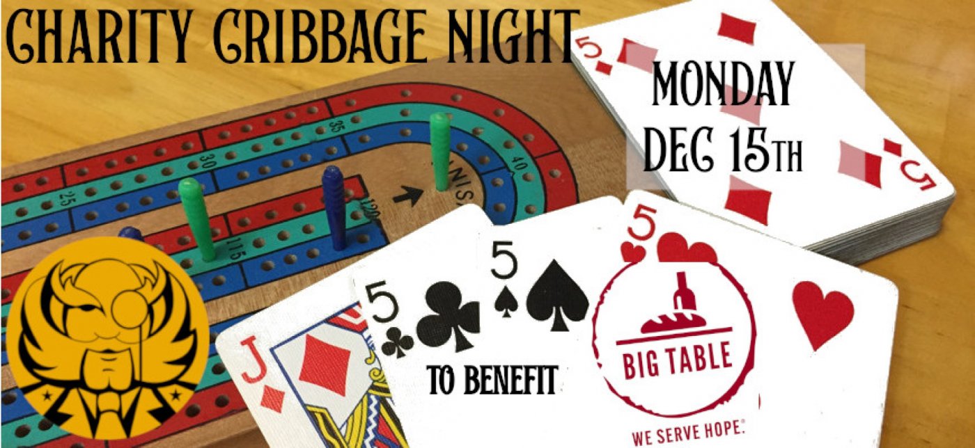 Monthly Charity Cribbage Night @ CMSE for BIG TABLE