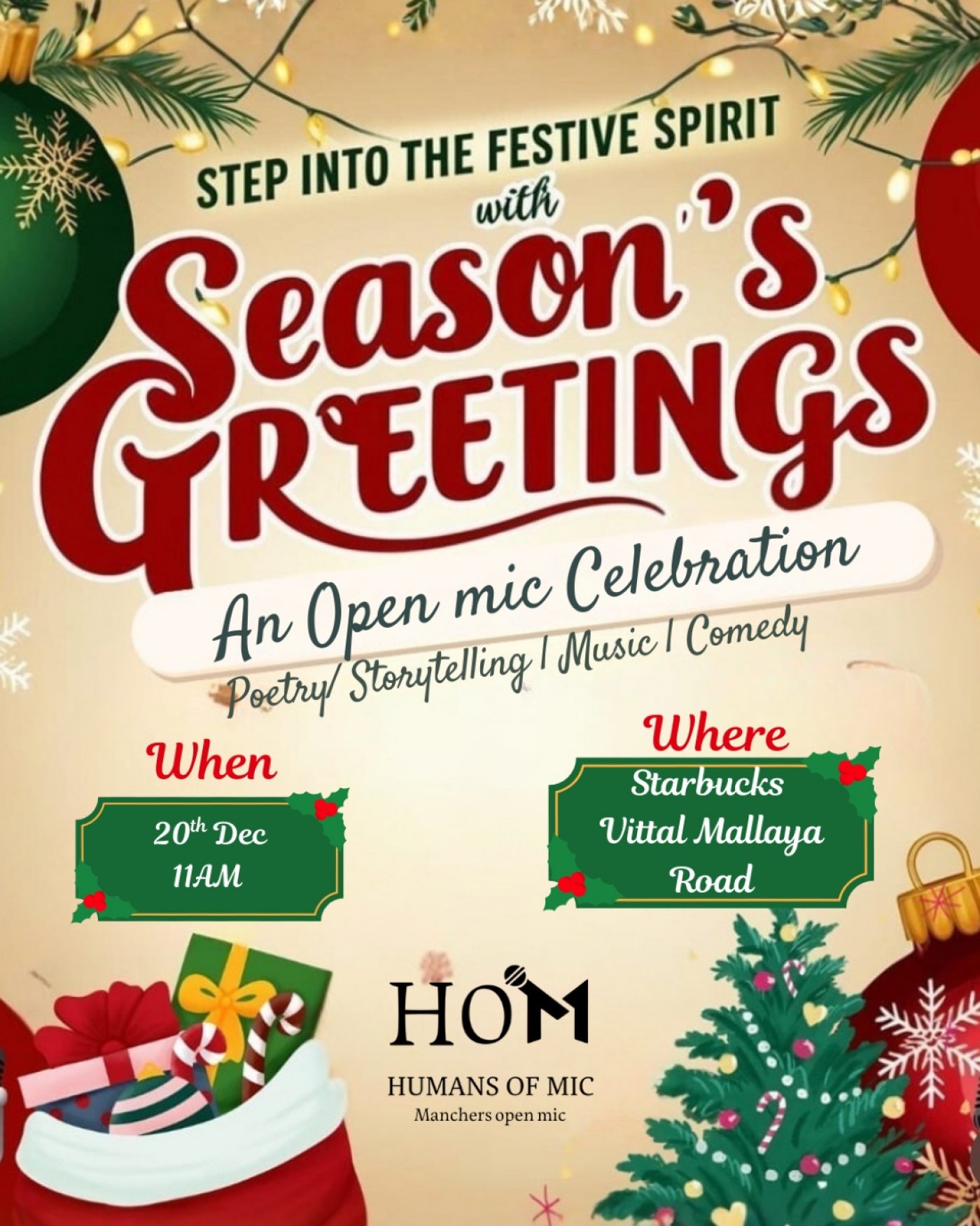 HOM : Season's Greetings | Open Mic