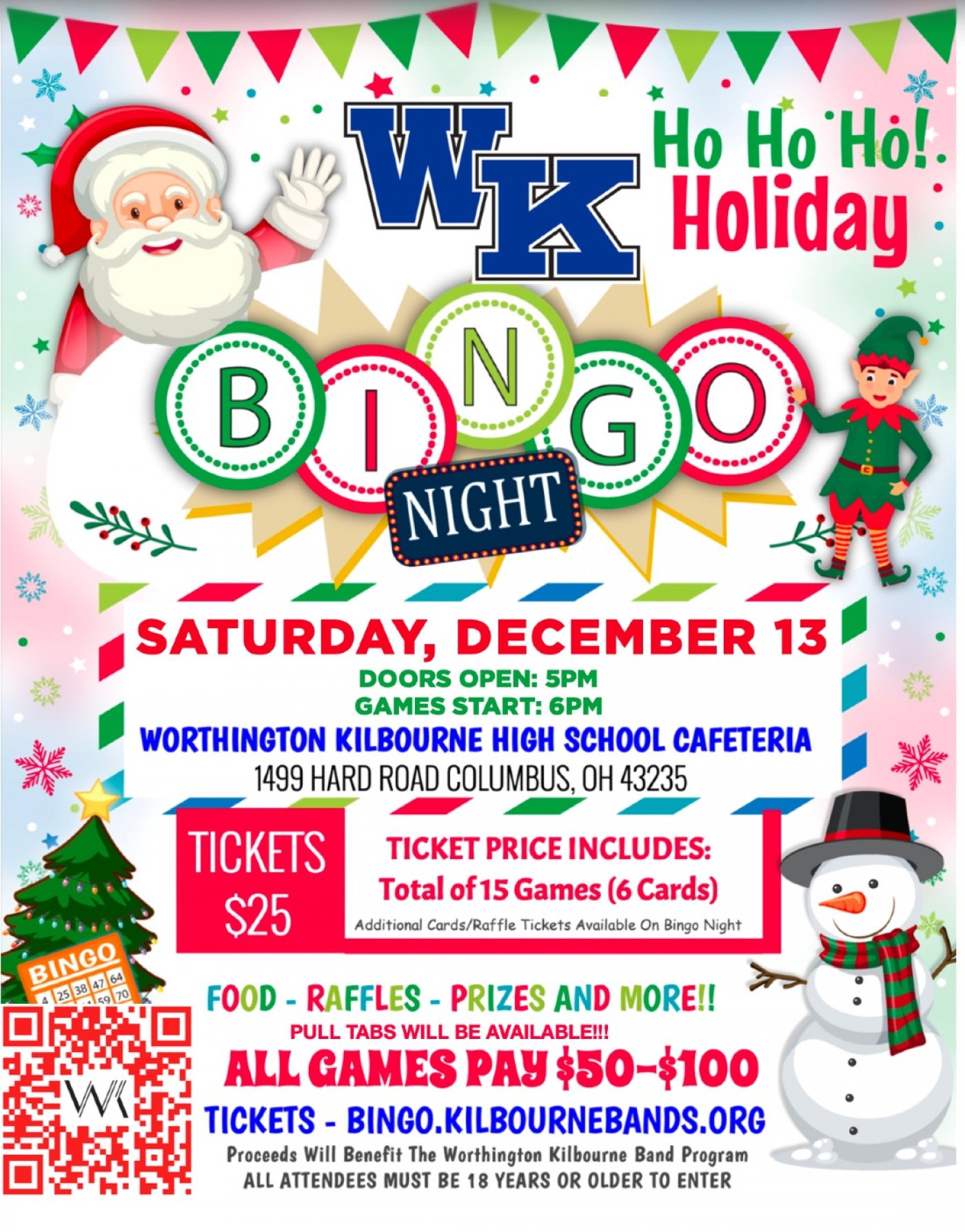 Holiday Bingo Night