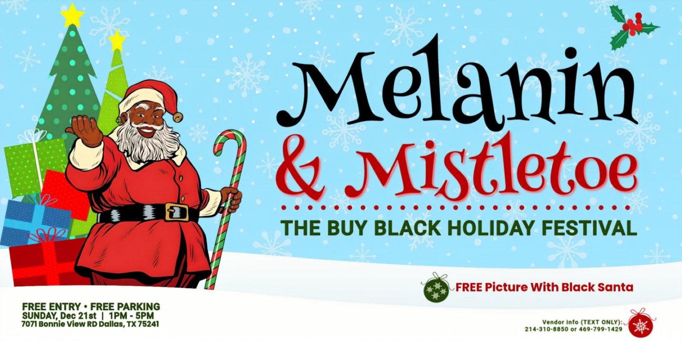 Melanin & Mistletoe: Buy Black Holiday Festival \u2013 Free Black Santa Photos + Shopping