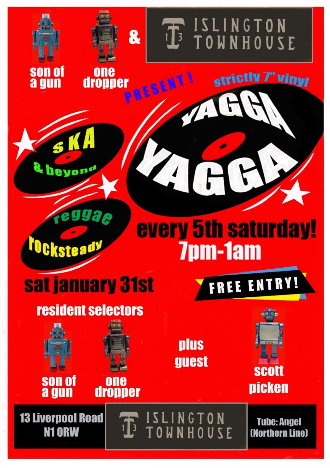 Yagga Yagga: reggae, rocksteady and ska played from vinyl 