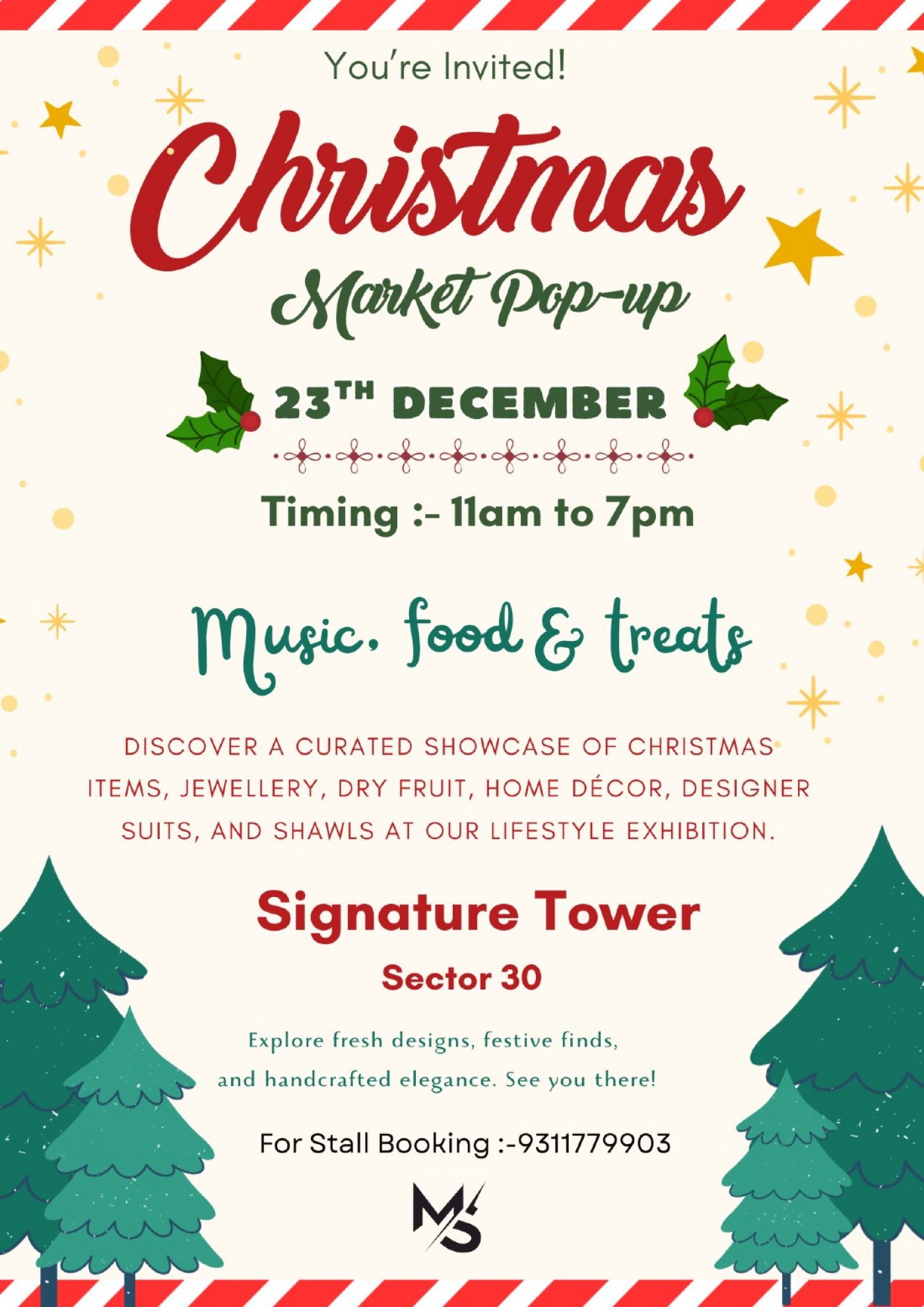 Christmas flea Corporate popup