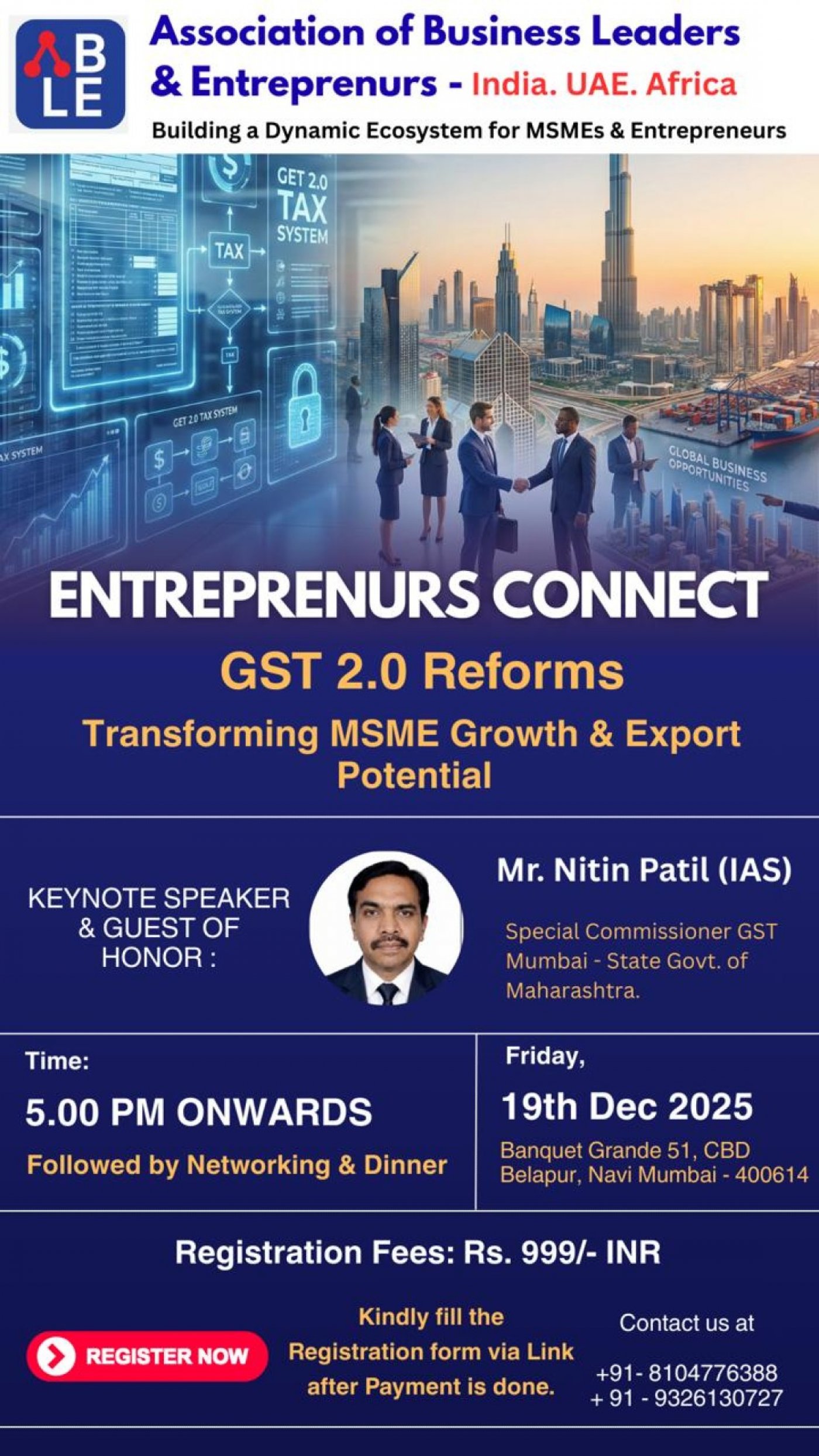 Entrepreneurs Connect - GST 2.0 Reforms