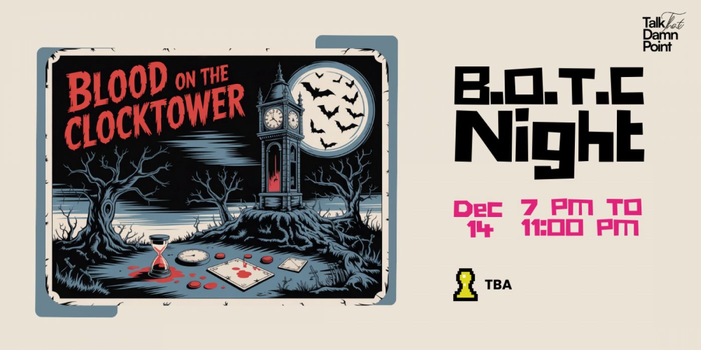 Blood on the Clocktower | Social Deduction Game Night | Beginner-friendly | Ahmedabad | TtDP