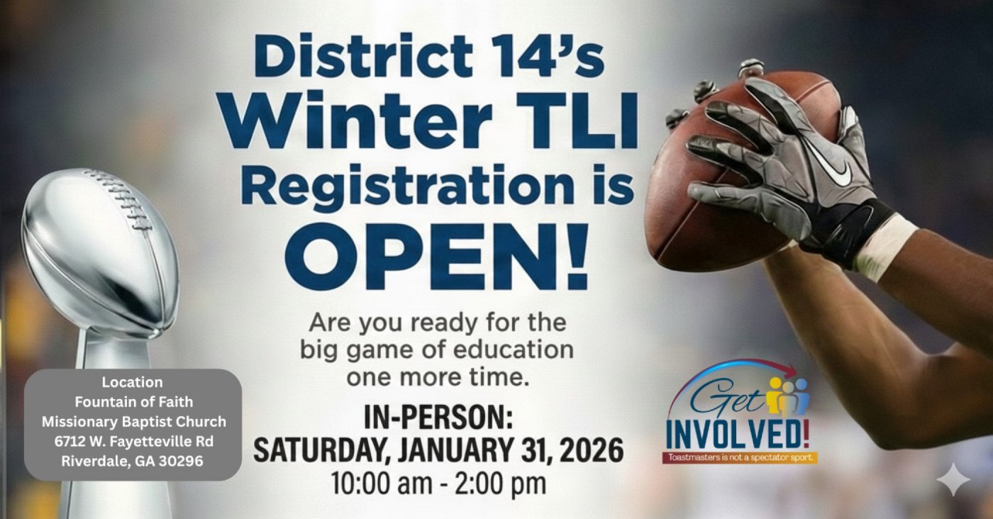 Winter 2026 Toastmasters Leadership Institute