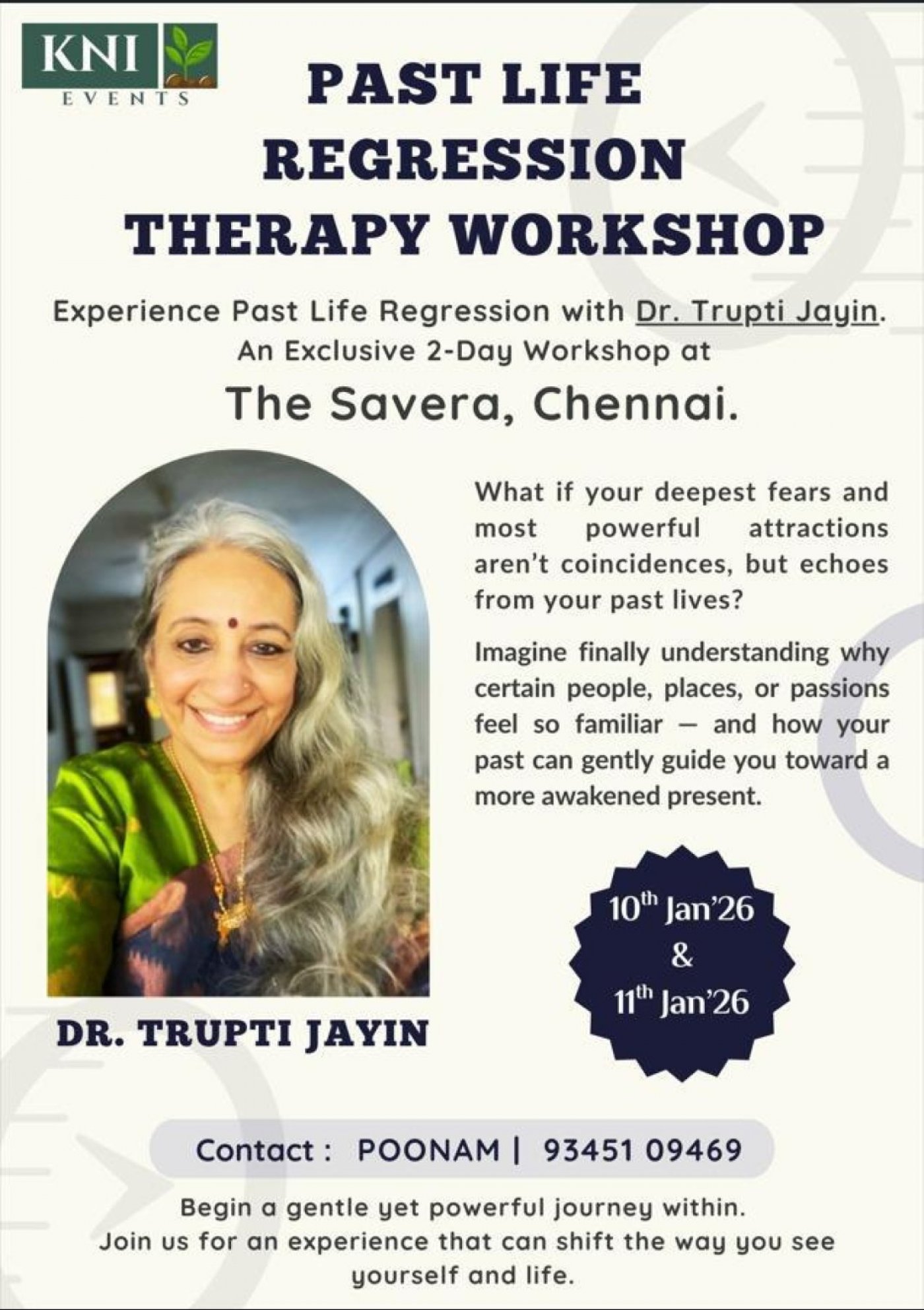 PAST LIFE REGRESSION THERAPY WORKSHOP BY DR. TRUPTI JAYIN