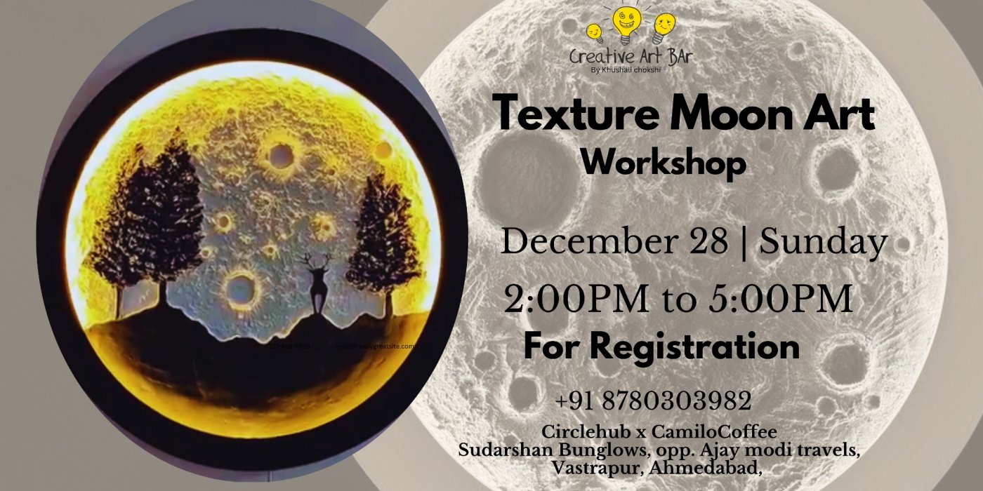 Texture Moon Art workshop