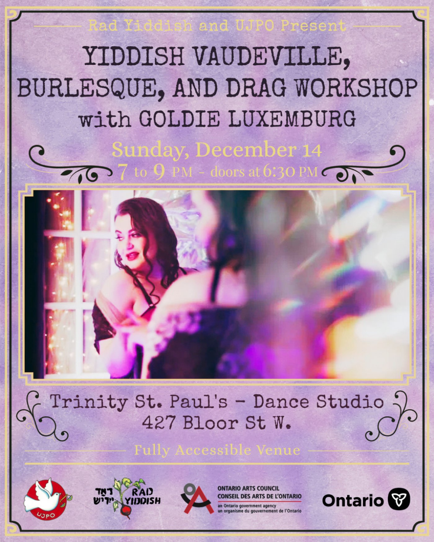 Yiddish Vaudeville, Burlesque, & Drag workshop