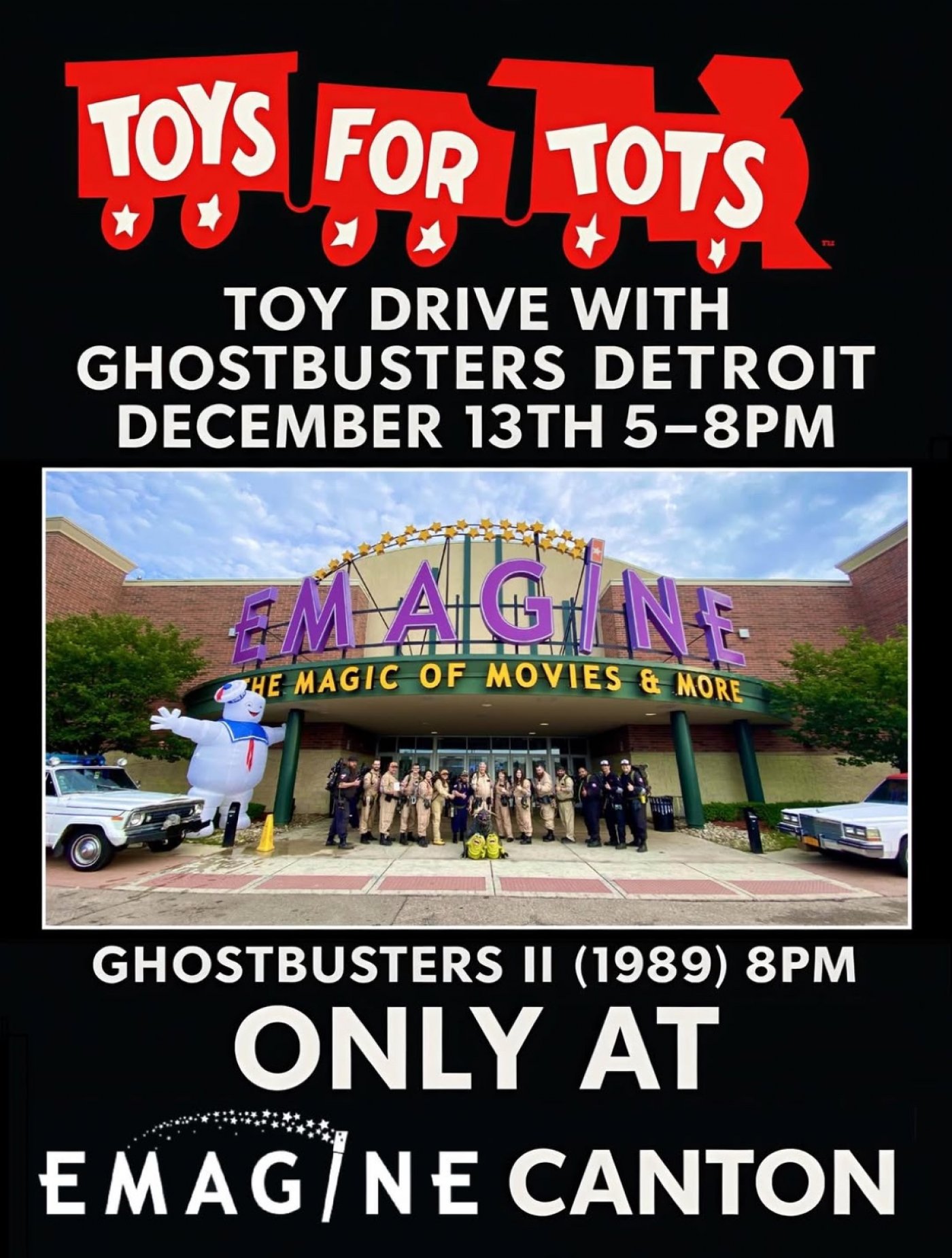 Ghostbusters Detroit Visits Emagine Canton For A Festive Night Of Giving & Fun! 