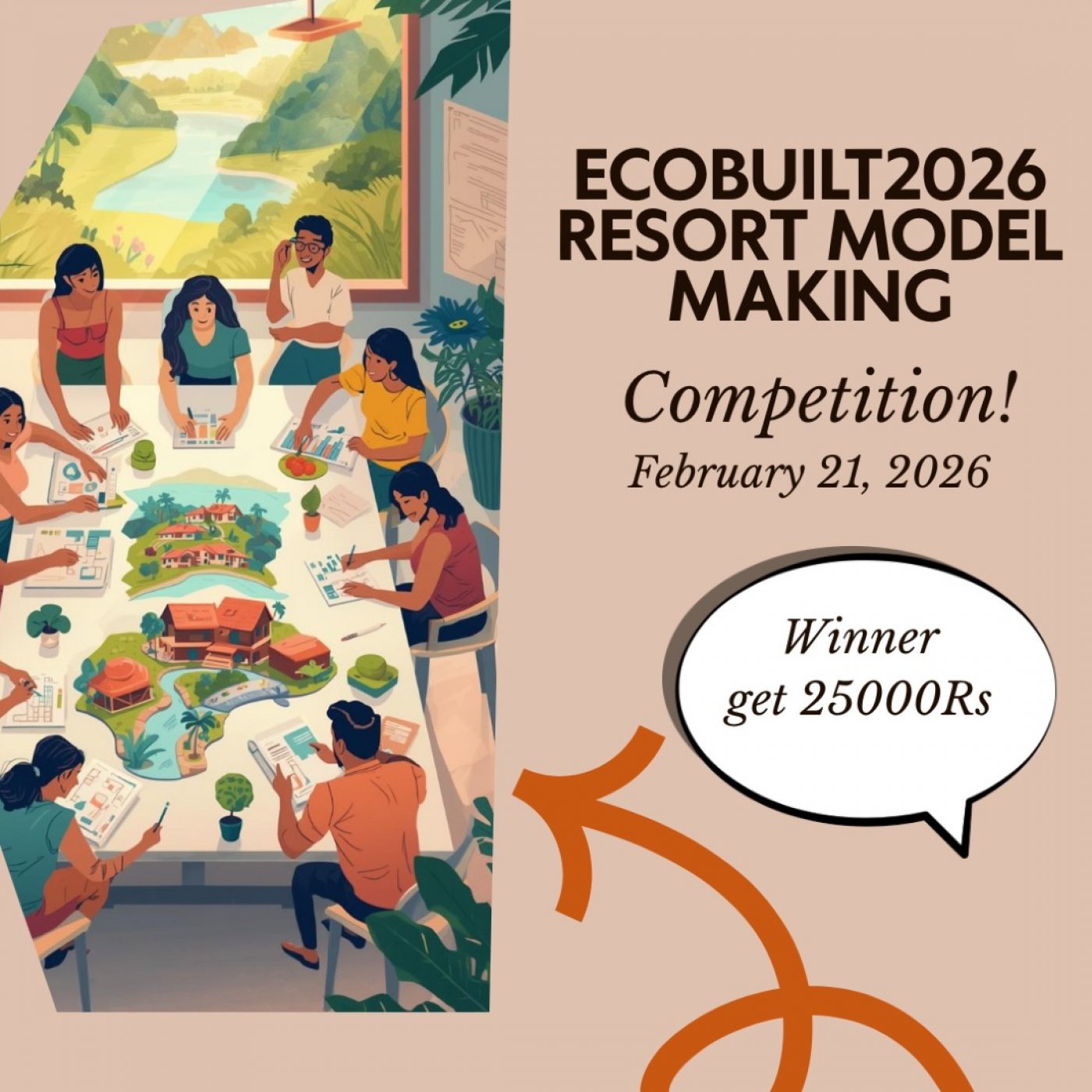 Ecobuilt: Vernacular Resort Model-Making Competition