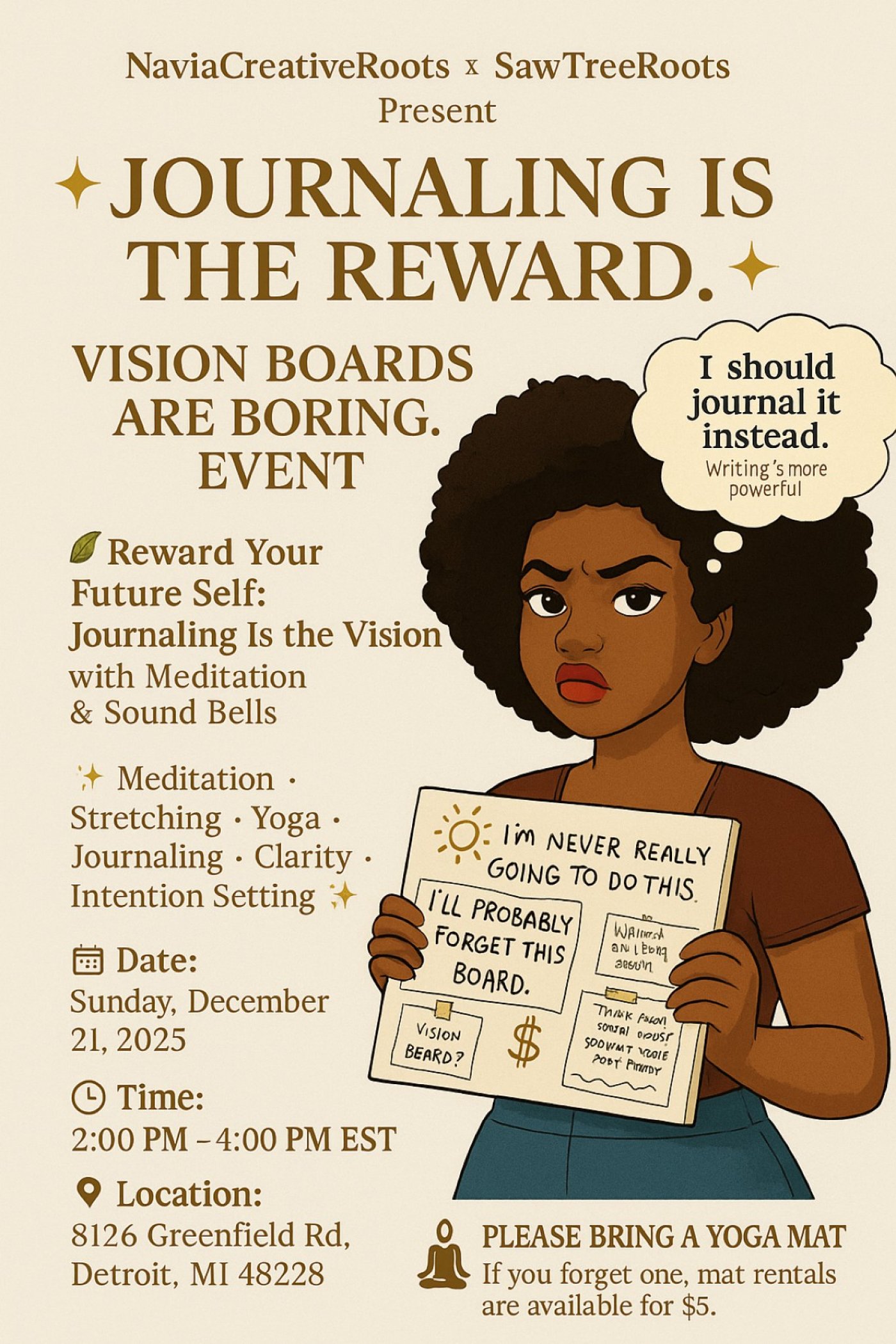 Journaling Is Rewarding & Vision Boards Are Boring A Detroit Wellness Experience