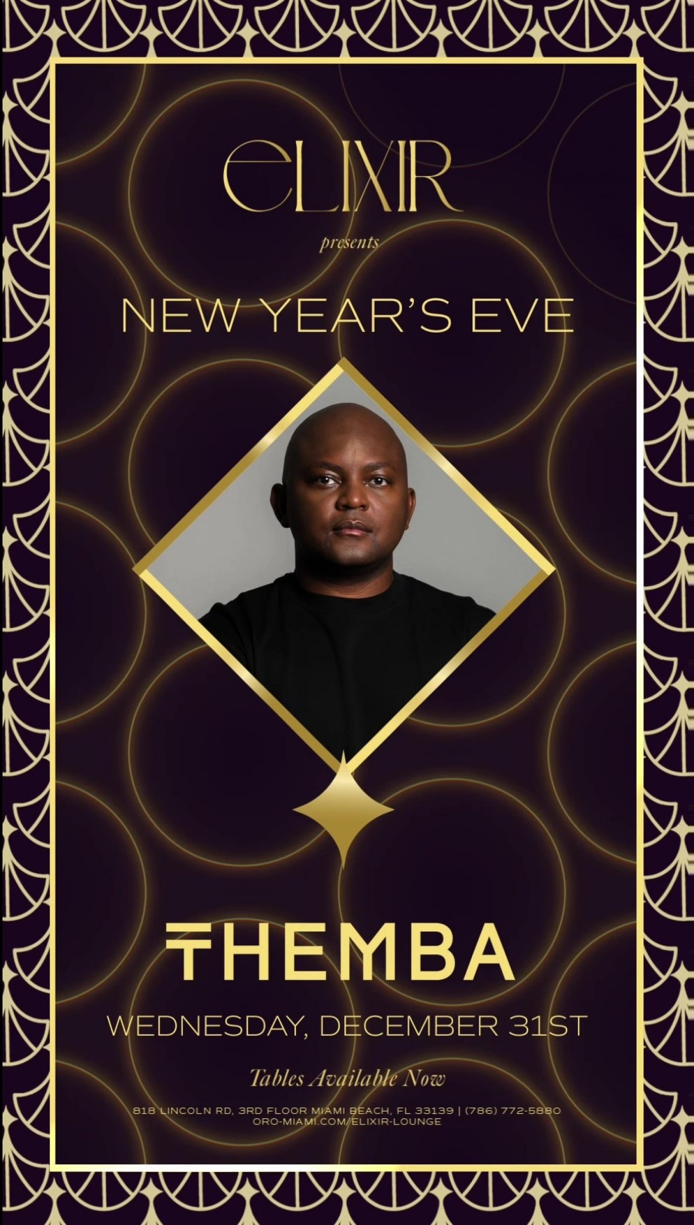 Elixir Miami Presents: New Year\u2019s Eve with Themba