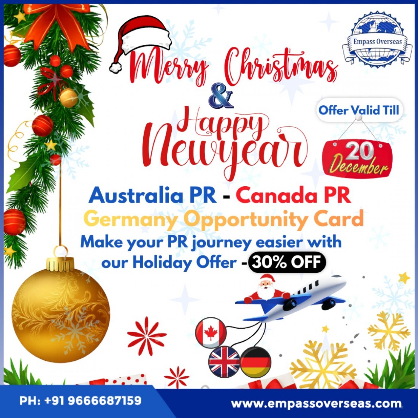 Festive Immigration Mega Offer \u2013 30% Discount