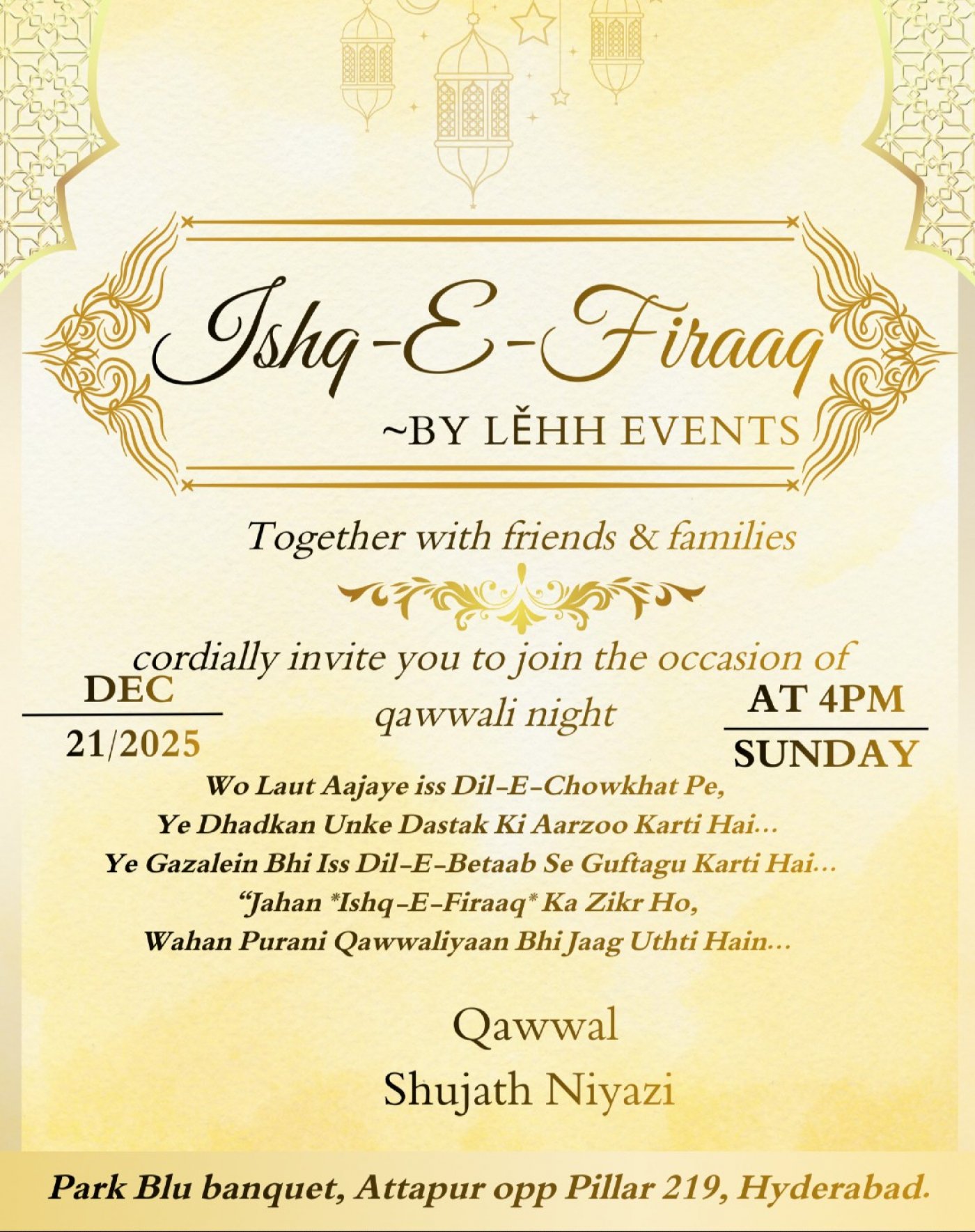 Qawwali Night Ishq E Firaaq