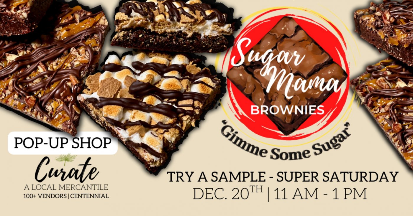 Sugar Mama Brownies Pop Up and Sampling!