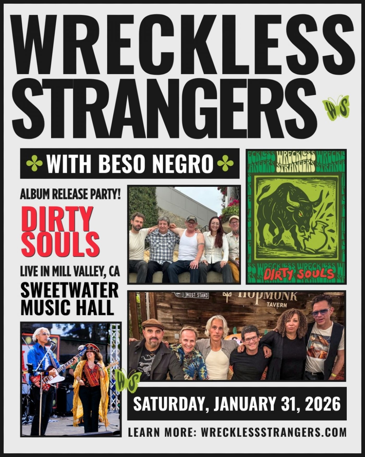 Wreckless Strangers Album Release Party with Beso Negro