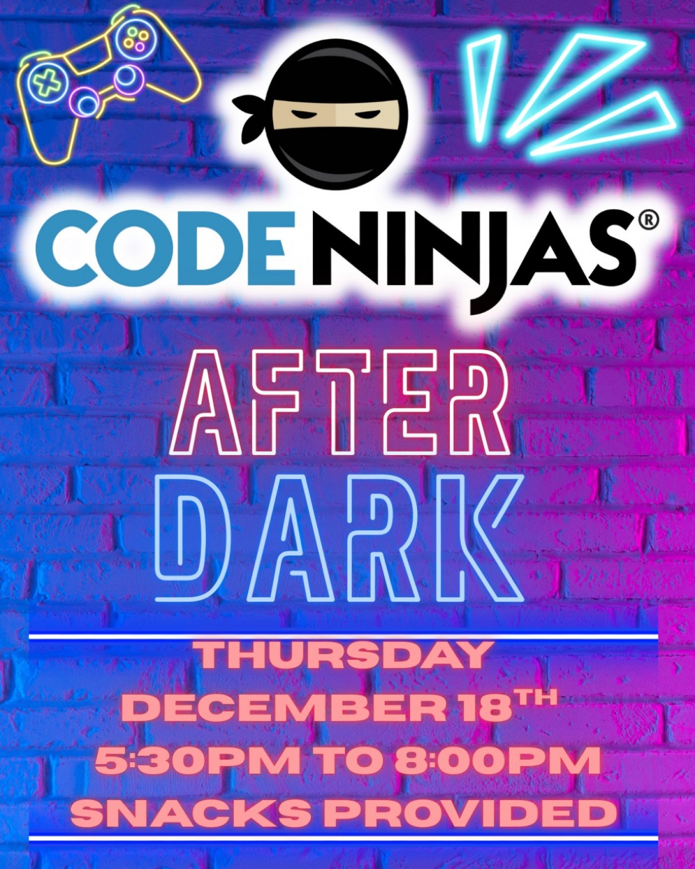 Code Ninjas After Dark Parent's Night Out