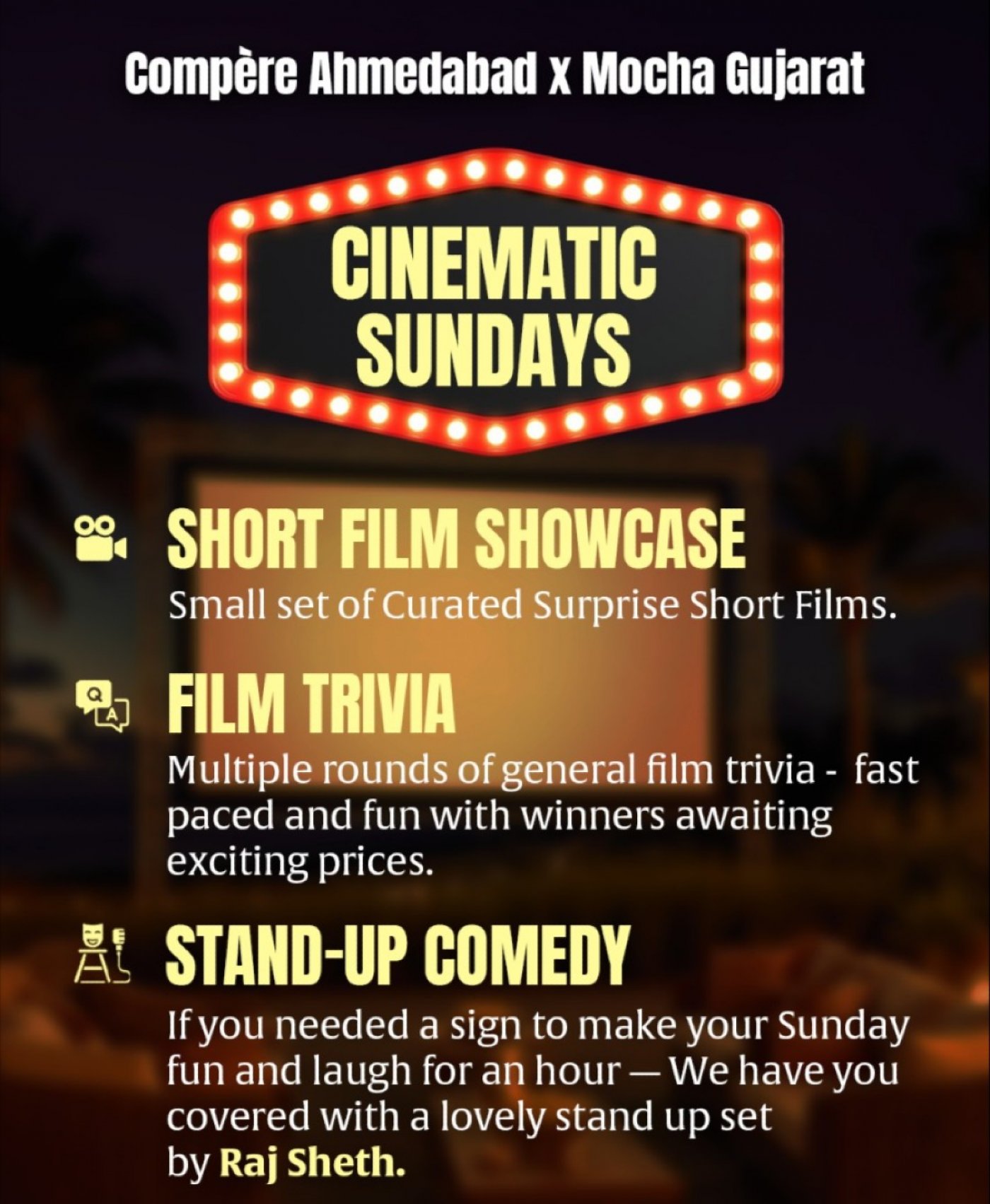 Cinematic Sundays by Comp\u00e8re Ahmedabad 