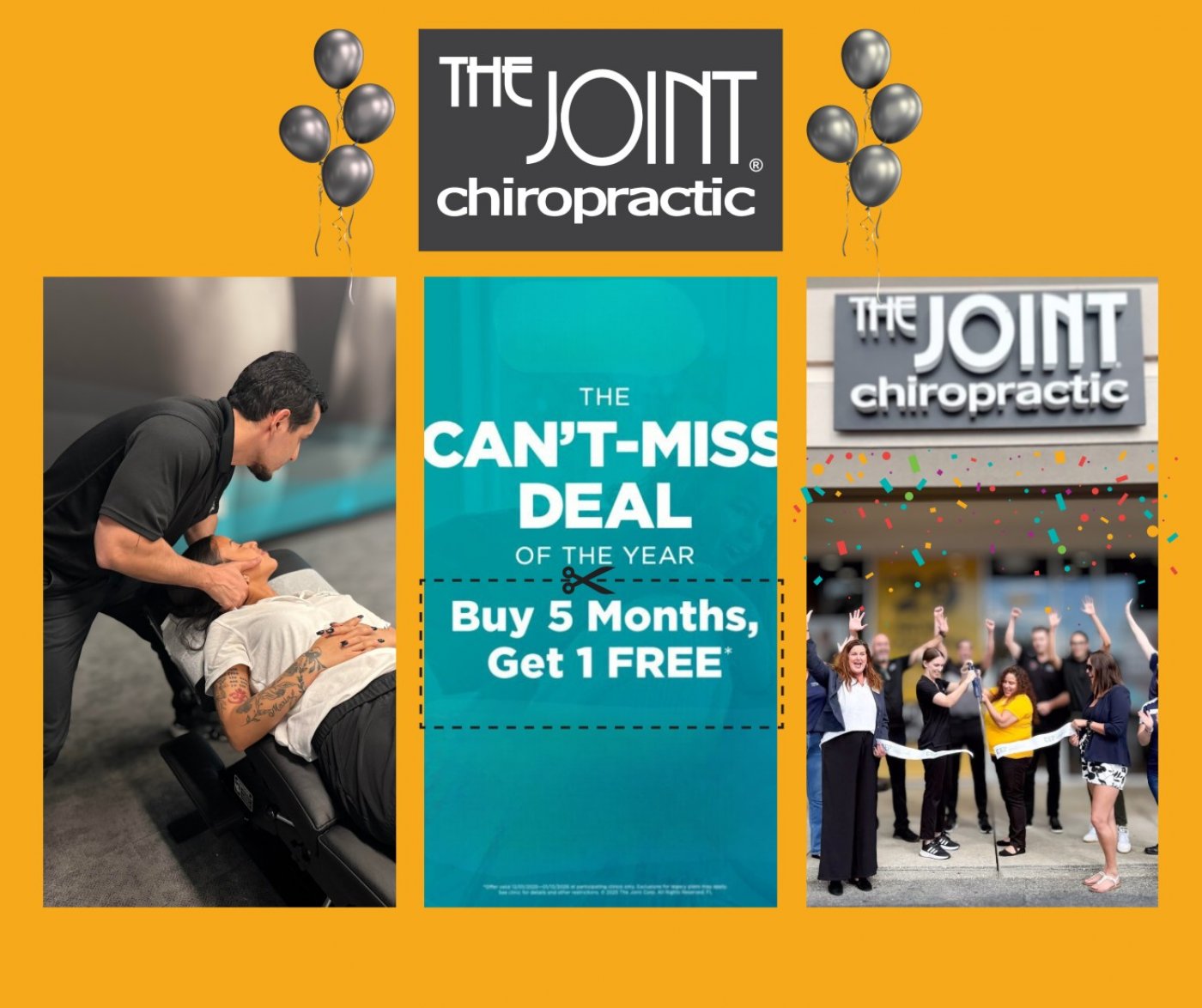 The Joint Chiropractic \u2013 Ocala is excited to announce our limited-time 5-Plus-1 Wellness Promo