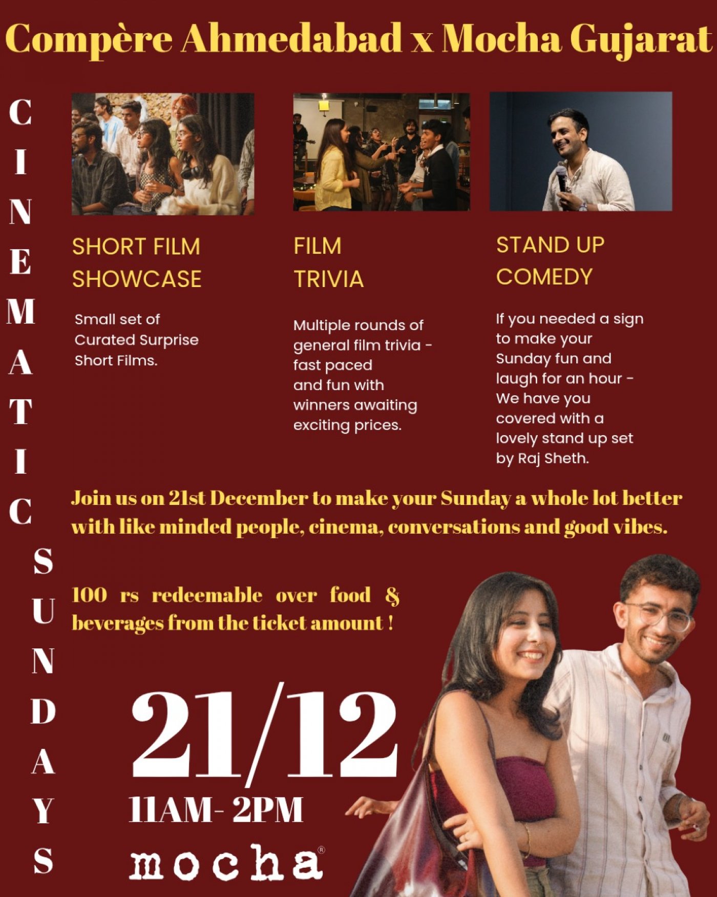 Cinematic Sundays by Comp\u00e8re Ahmedabad 