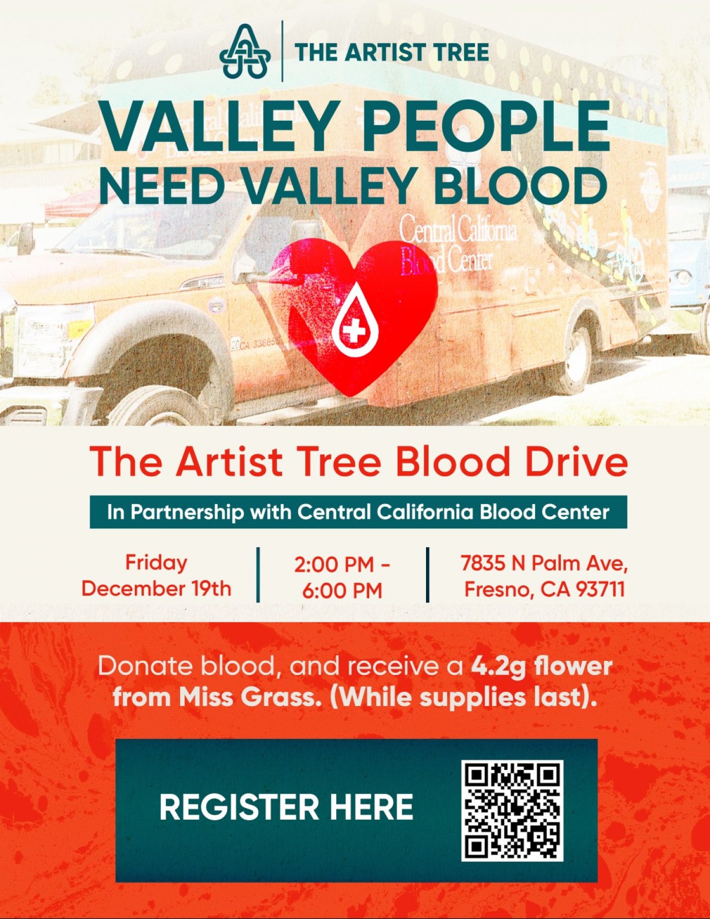 The Artist Tree Blood Drive - December 19th