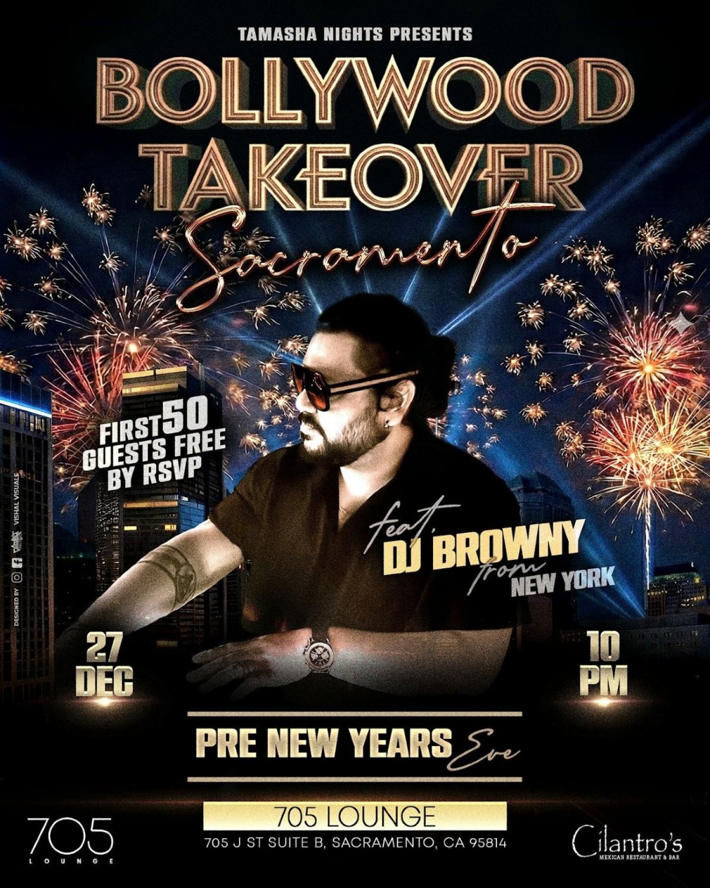 SACRAMENTO BOLLYWOOD TAKEOVER PRE NYE PARTY @705 LOUNGE