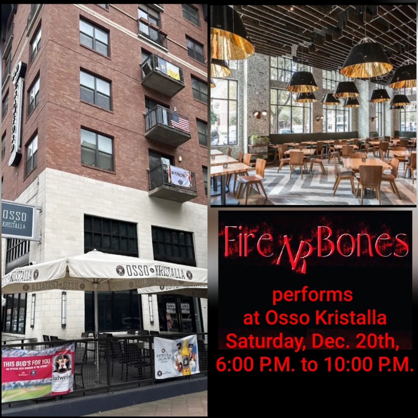 Fire NR Bones performs at Osso Kristalla 