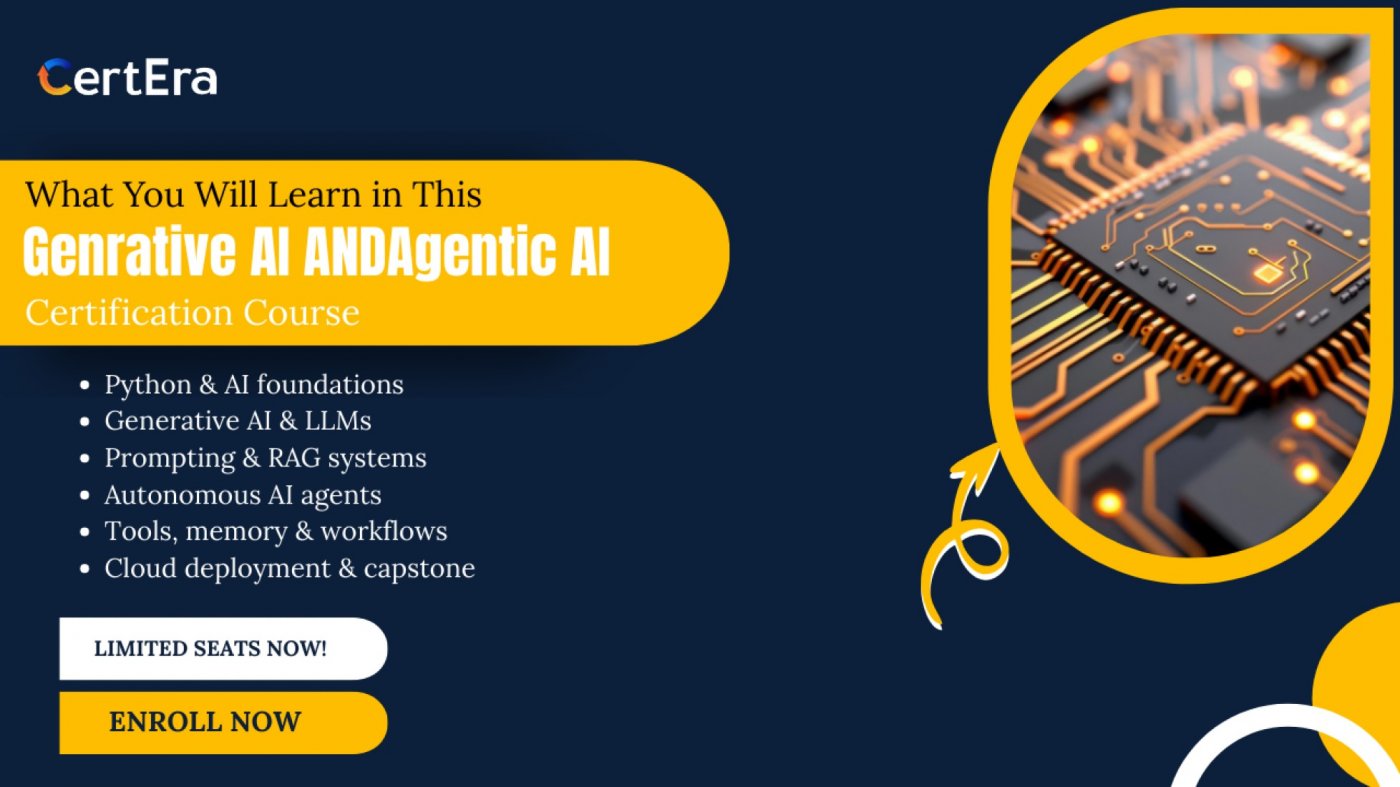 Generative AI and Agentic AI Certification Course Online Tickets at ...