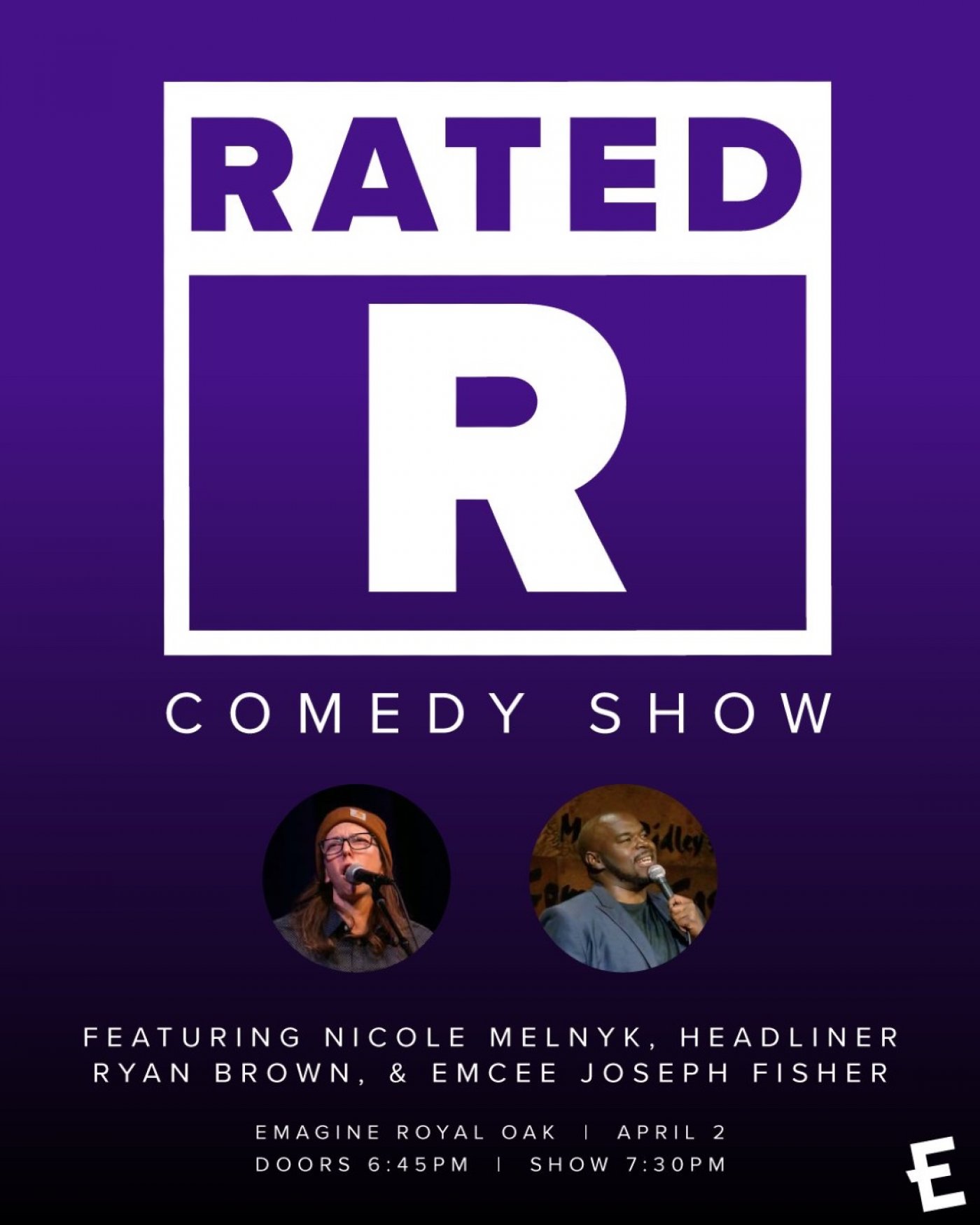 Rated R Comedy Show AT Emagine Royal Oak at Emagine Royal Oak on 2nd ...