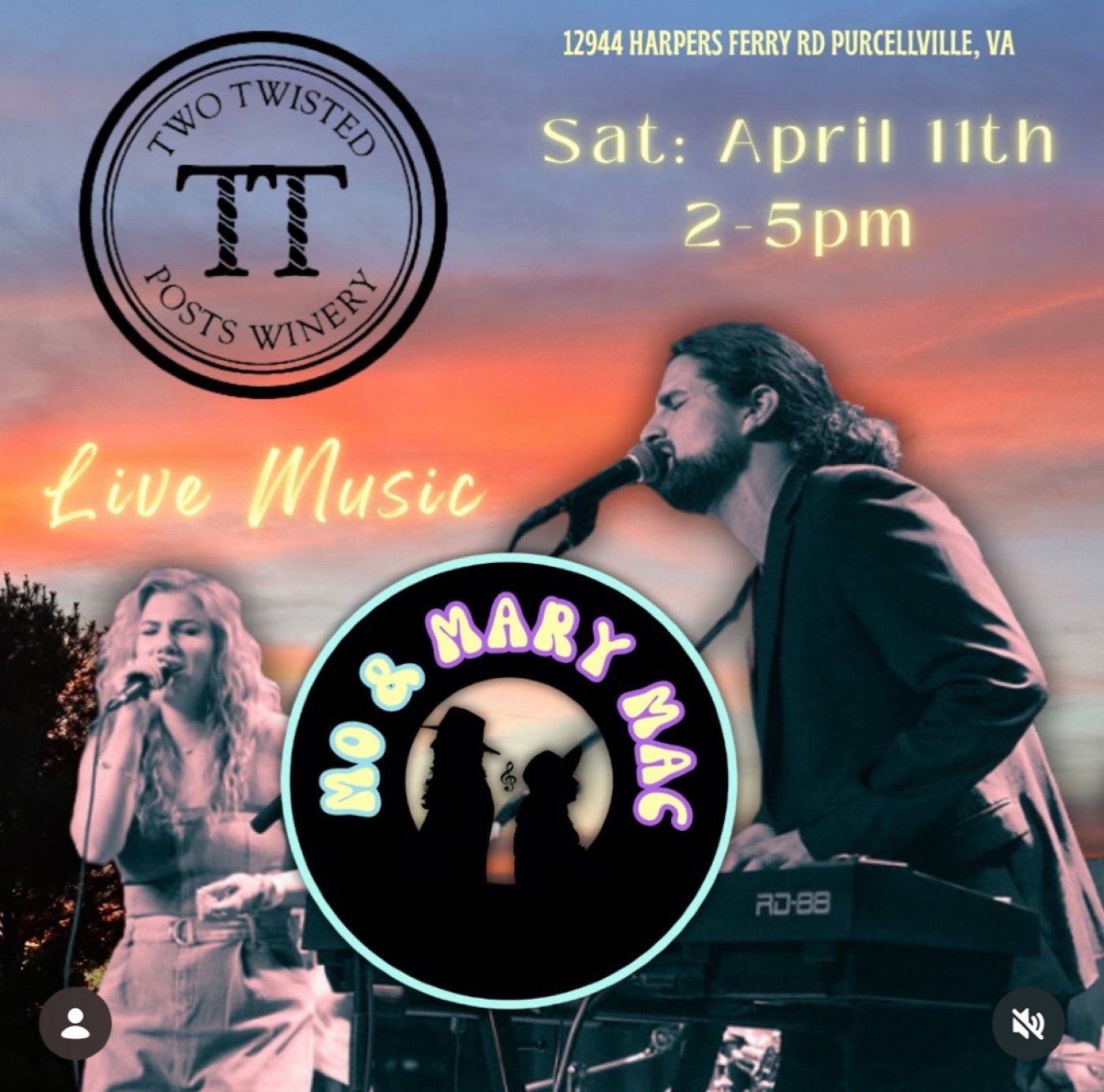 Mo & Mary Mac @ Two Twisted Posts at Two Twisted Posts Winery & Tavern ...
